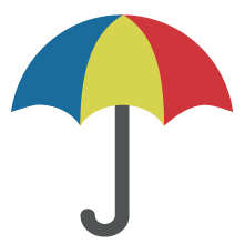 Colourful Umbrella Icon