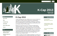 K-CAP 2013 | Website Screenshot