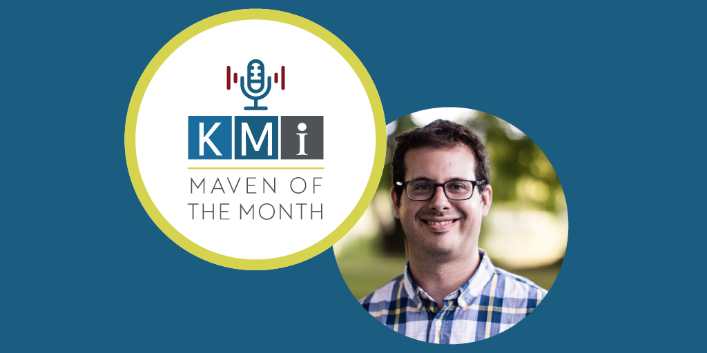 Maven of the month logo - Photo of Prof. Nick Diakopoulos
