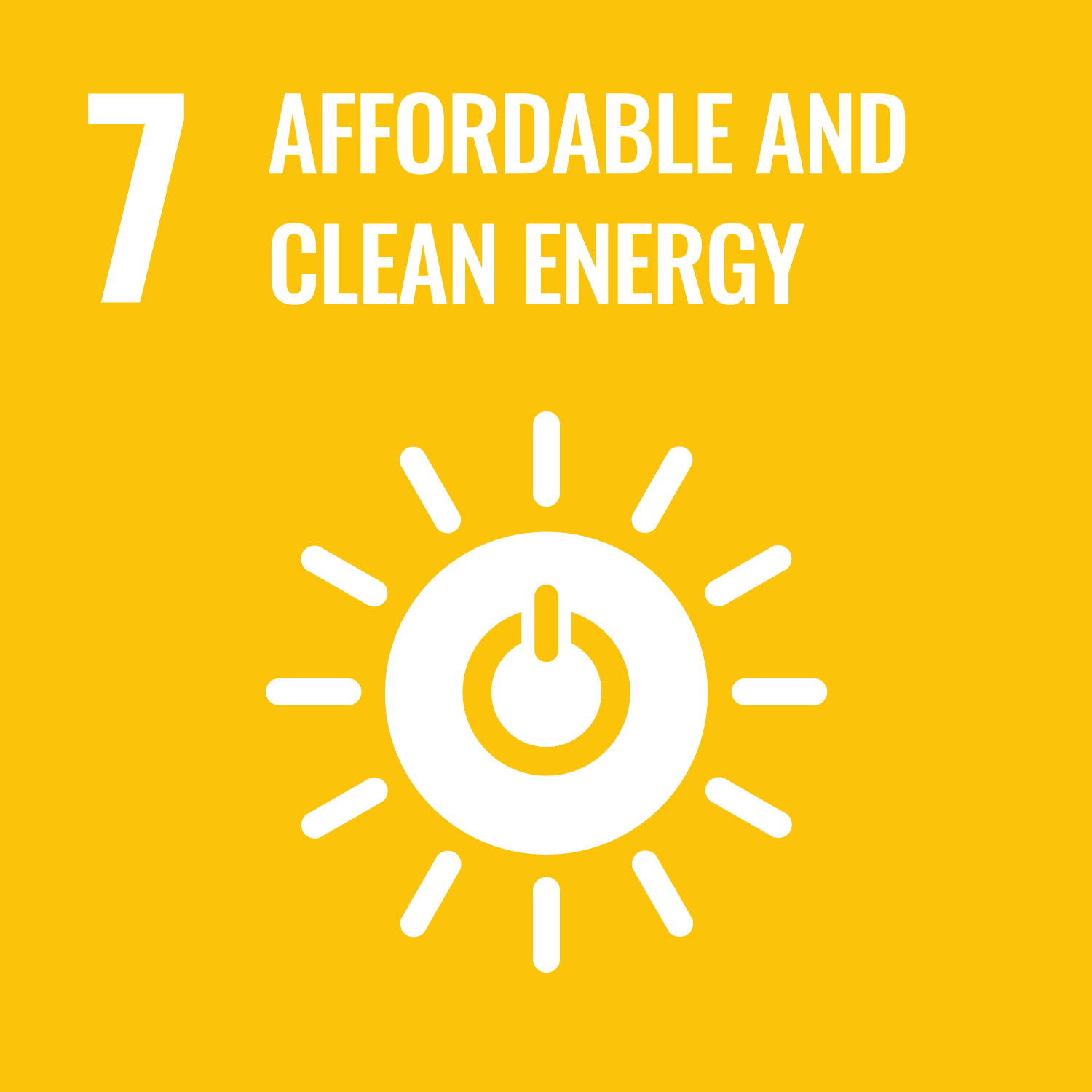 Sustainable Development Goal 7 Icon