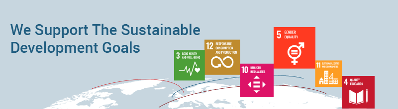 We Support Sustainable Development Goals